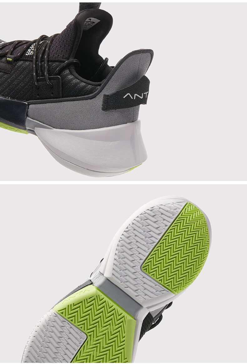 安踏男鞋 新款实战篮球鞋 低帮空域2代运动鞋 时尚舒适耐磨防滑