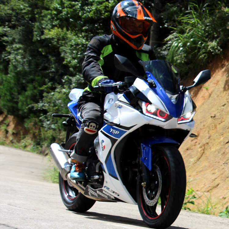 定制川崎款式r35摩托车跑车街车400cc双缸水冷电喷重机车整车可上牌