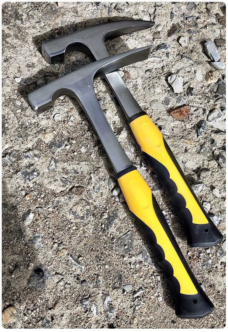 一体锤子地质锤铁锤勘测工具锤破冰锤汽车扳金喷漆铝膜敲冰采矿锤独角