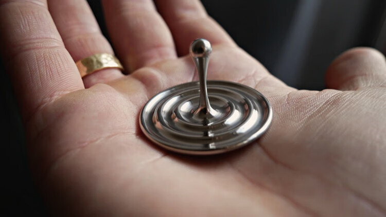 水滴手捻不锈钢陀螺金属桌面edc指尖玩具指间减解压神器不锈钢陀螺