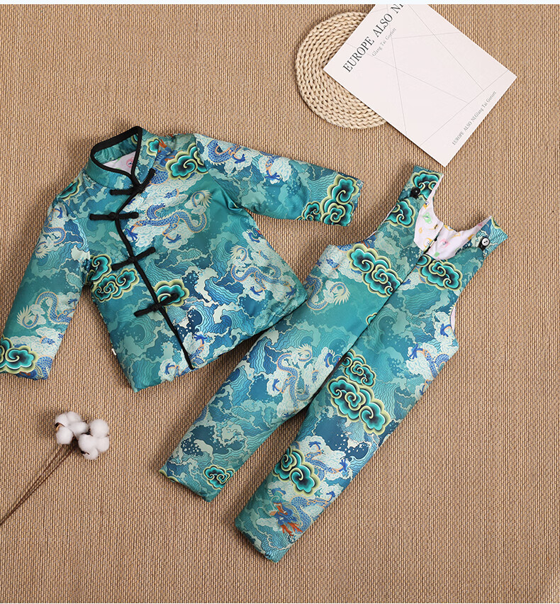 朔玉,宝宝棉袄棉裤手工加厚纯棉花婴幼儿棉服连体衣可开裆男女儿童