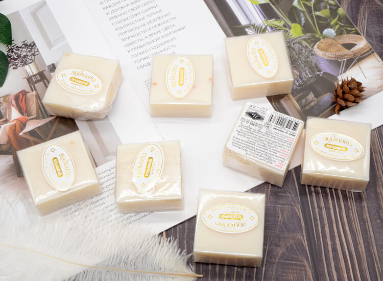 泰国米皂k牌泰国原装进口jam牌香米皂本土手工大米洁面皂香皂冷制皂