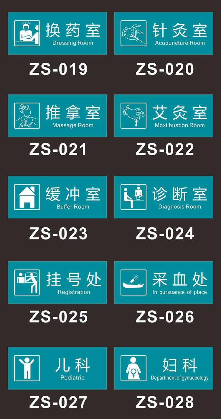 医院诊所科室牌门牌诊室牙科观察室值班室卫生室提示标识牌定做 内科