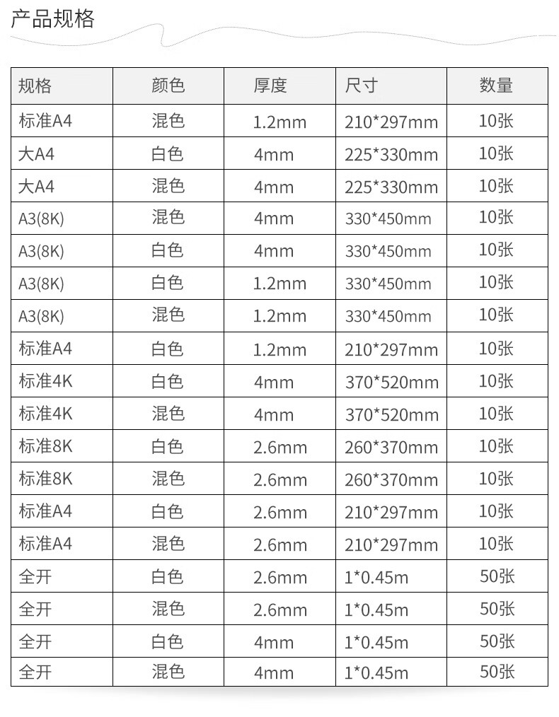 8k吹塑纸版画材料diy制作儿童手工纸4k白色黑色装饰纸a3吹塑板加厚4