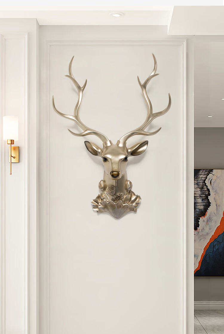 2022新款北欧风格鹿头壁挂ins风现代轻奢北欧鹿头墙壁