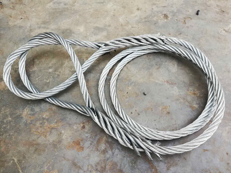 拖车绳拉车绳牵引绳钢丝绳钢缆20吨30吨40吨50吨100吨 手编织钢丝绳