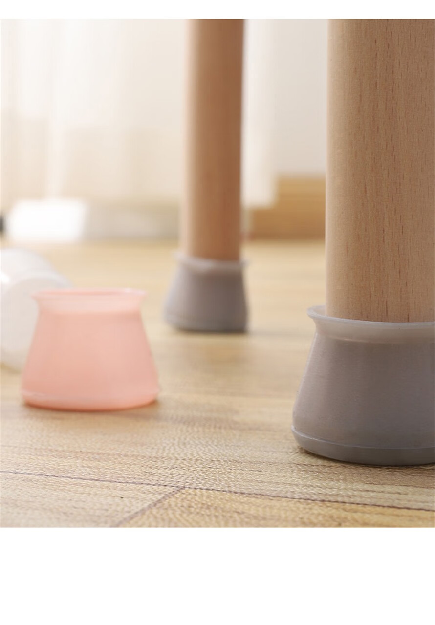 笛央椅子脚套家具凳子地板保护套桌椅防滑耐磨硅胶椅子腿保护套 方型