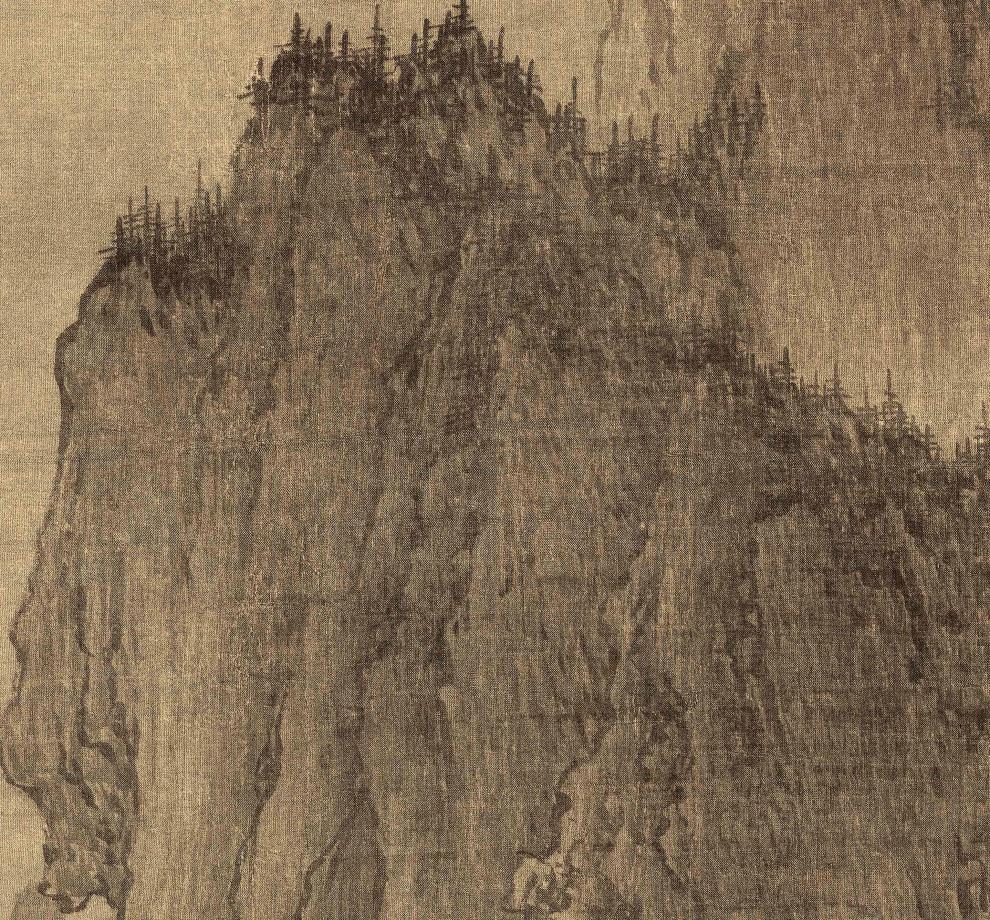 皓涛北宋李成晴峦萧寺图山水国画艺术微喷装饰画56x1114复制临摹晴峦