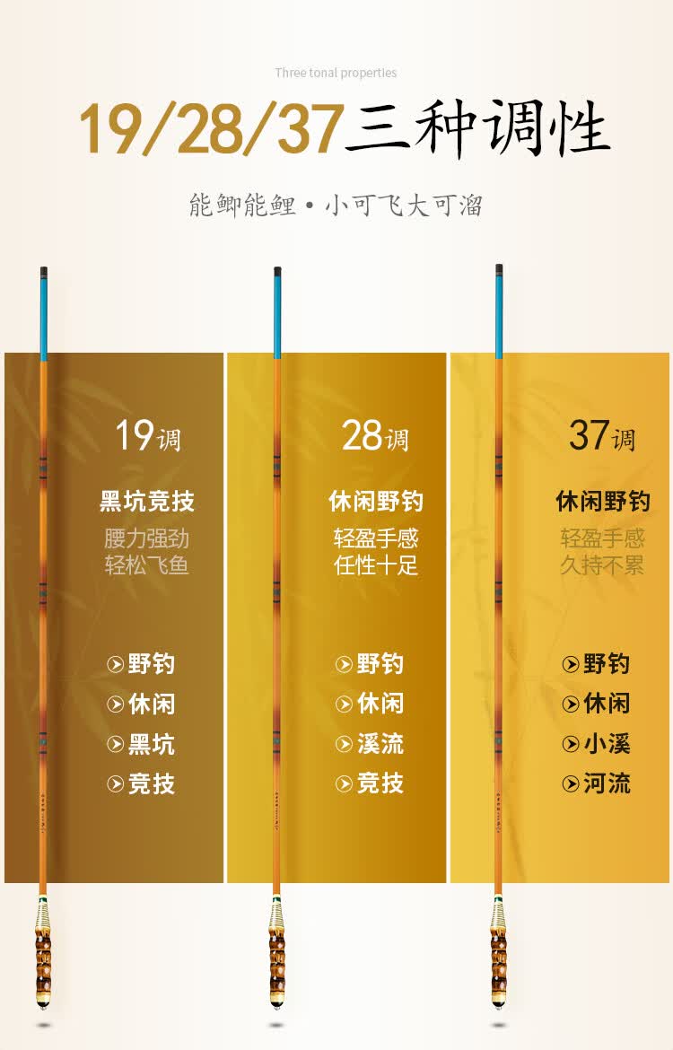 黄竹鲫鱼竿37调28调19调高碳素钓鱼竿超轻超细超硬台钓罗汉竹鱼竿罗汉