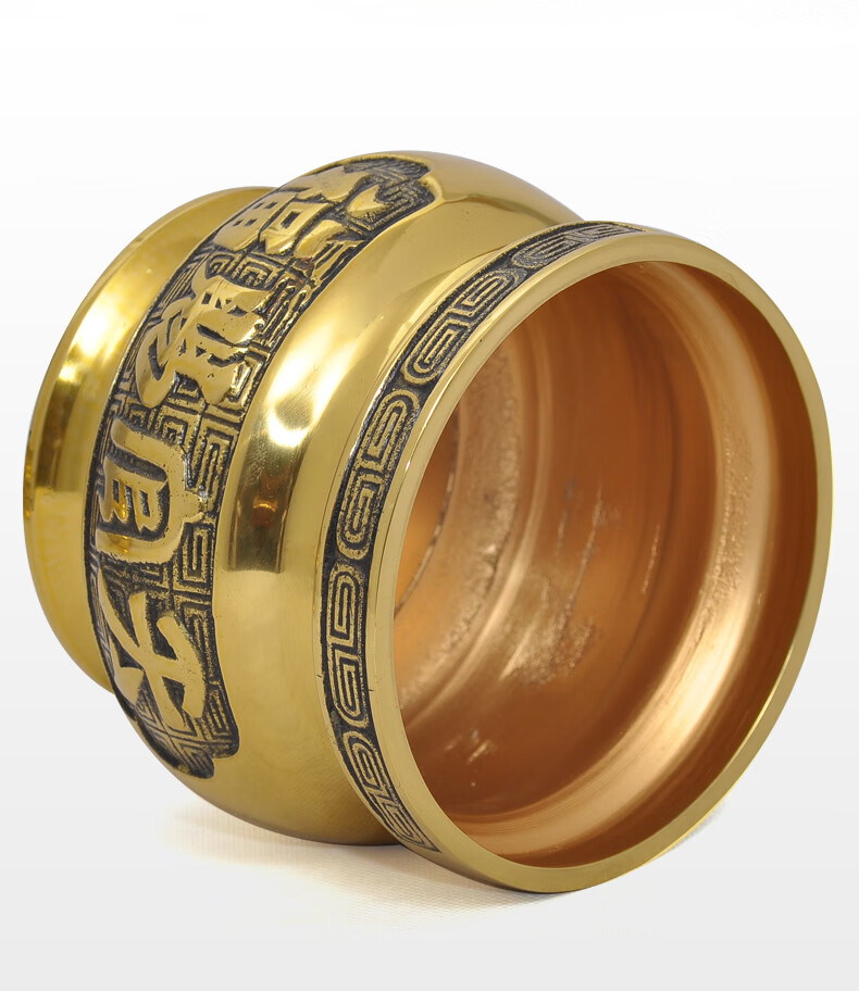 天官赐福家用室内黄铜大号盘香线香炉檀香炉居家供佛供奉香薰炉45寸天