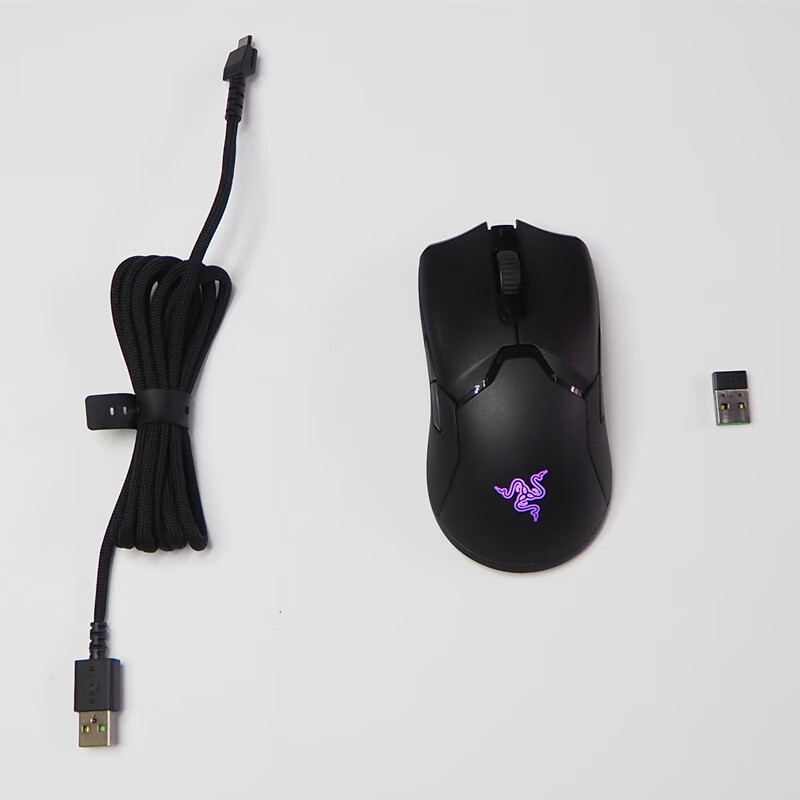 雷蛇(razer)razer雷蛇毒蝰版mini有线无线轻量rgb电竞游戏宏吃鸡lol鼠