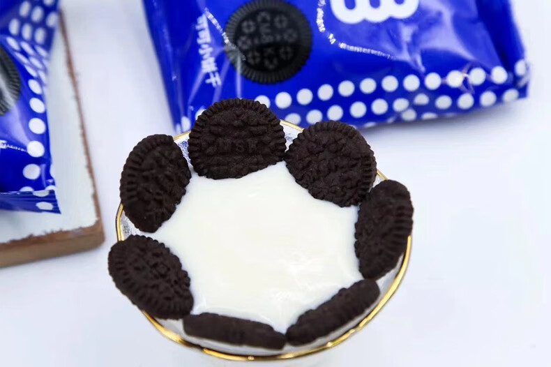 奥利给可可小饼干鲜乳白桃味小圆饼独立小包装网红曲奇饼办公干休闲