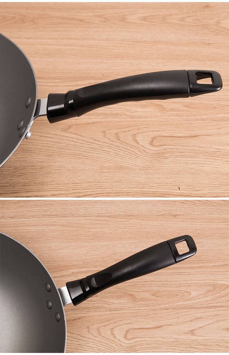 茯峰适配苏泊尔通用炒锅奶锅煎锅加厚手柄锅把电木防烫锅柄锅把子8号