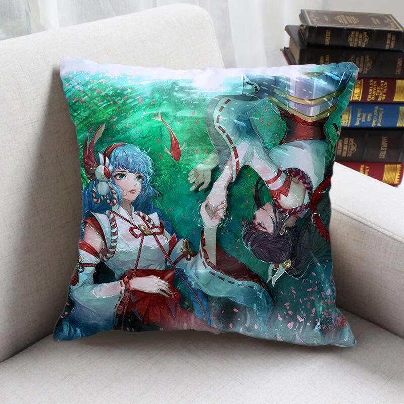 王者荣耀伽罗抱枕 伽罗天狼溯光者皮肤抱枕太华箭羽风息花见巫女王者