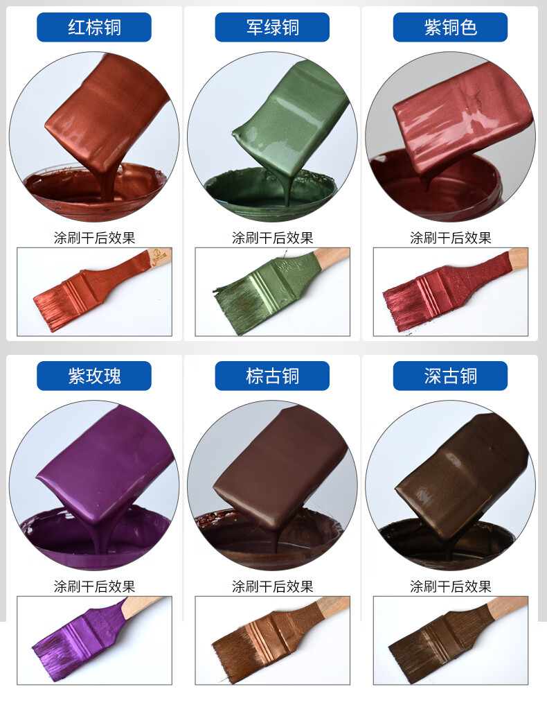 古铜漆仿古漆做旧仿古古铜色漆黄铜漆青铜真铜漆锈金属仿铜油漆 水性
