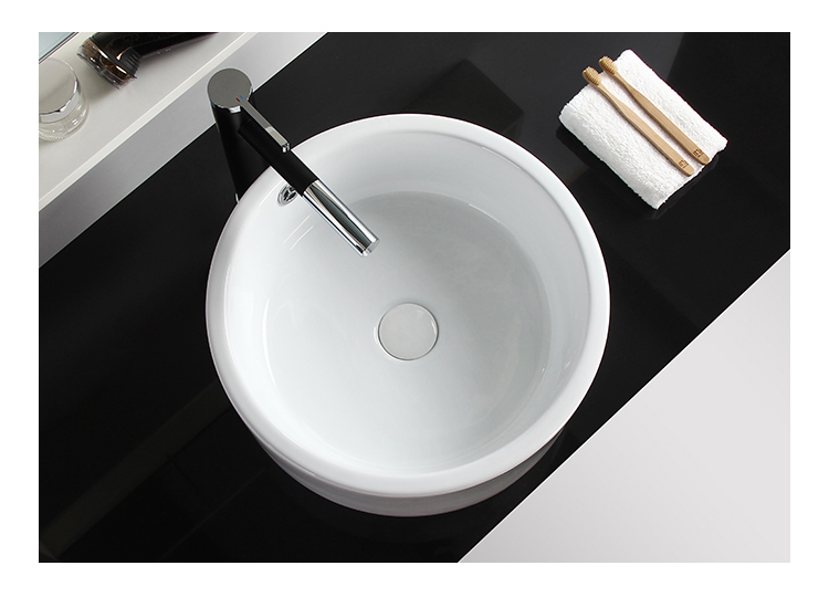 35cm350台上盆圆形艺术盆洗手盆陶瓷洗脸盆大小尺寸阳台40cm400 35*35