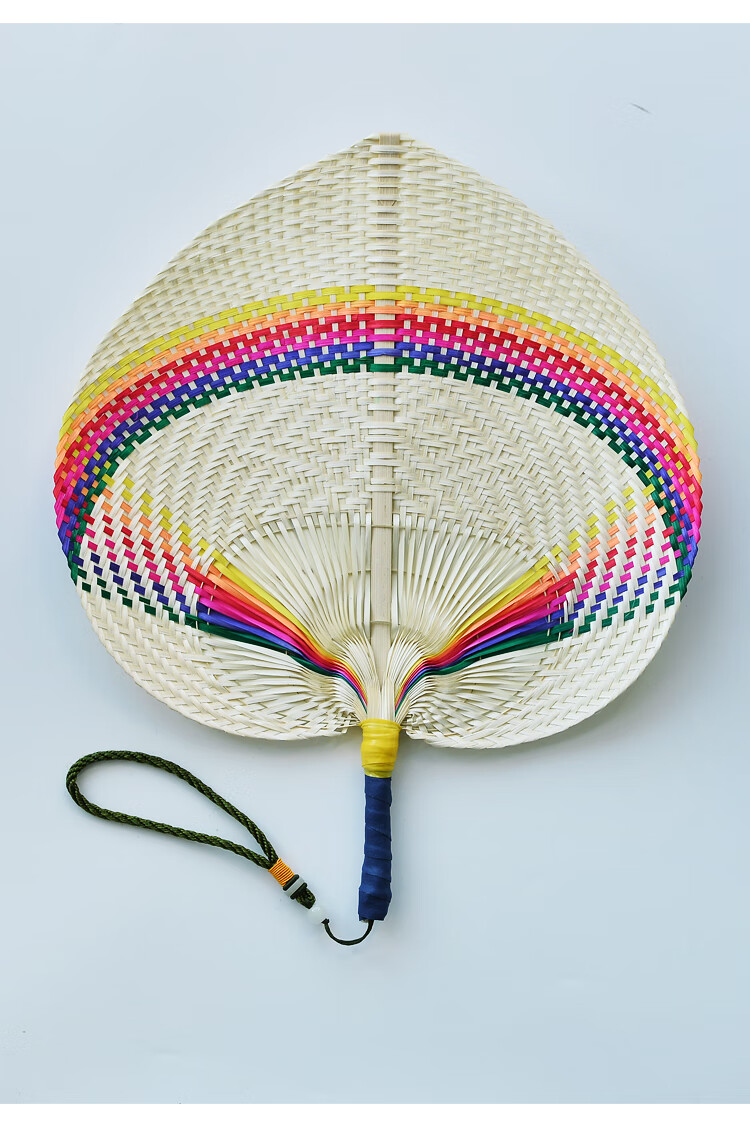 纯手工编织竹扇子大蒲扇轻巧风大手摇扇宝宝扇风驱蚊古典传统 绿色手