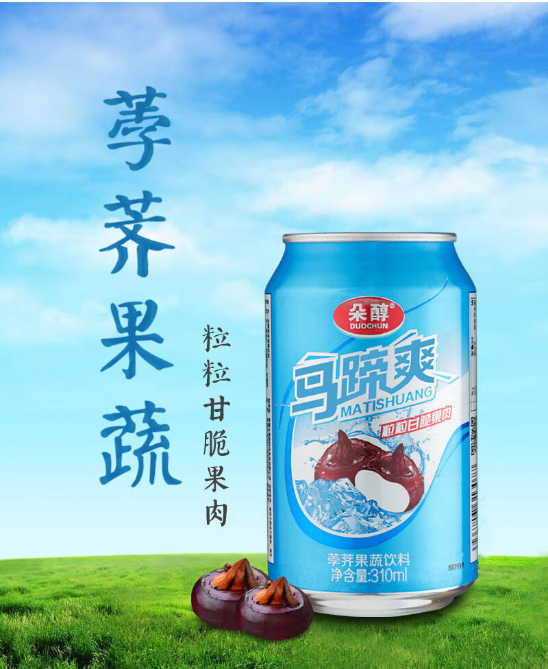 湘村果园【12罐整箱】马蹄爽饮料 整箱310ml*12罐 新鲜日期马蹄爽
