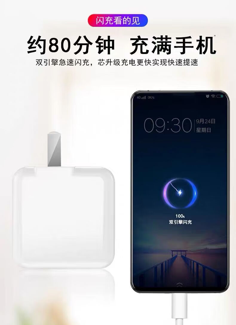 麦硕适用vivos1pro充电器双引擎闪充vivos1s1pro手机充电插头vivos1s1