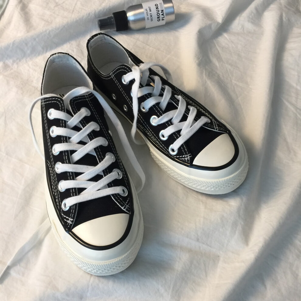 南衣库nyk 韩国春季新款一双万年百搭复古色休闲板鞋帆布鞋情侣款男女