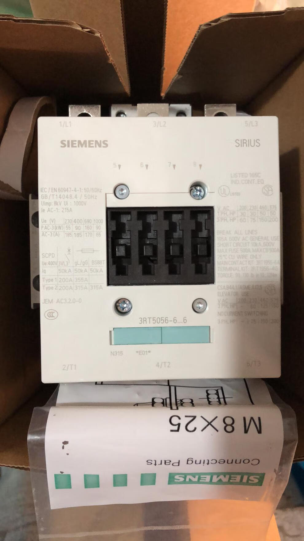 适用西门子交流接触器3rt5054-1ap36电压交直流220v 115a 110v【图片