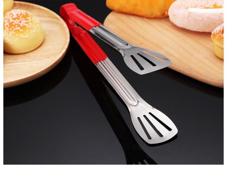 不锈钢面包夹防烫舒适手柄食品夹烘烤用具家居酒店不锈钢食物夹格恩斯