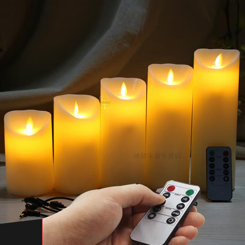 遥控蜡烛真火 led充电子蜡烛灯仿真摇摆生日求婚酒吧会所餐厅浪漫装饰