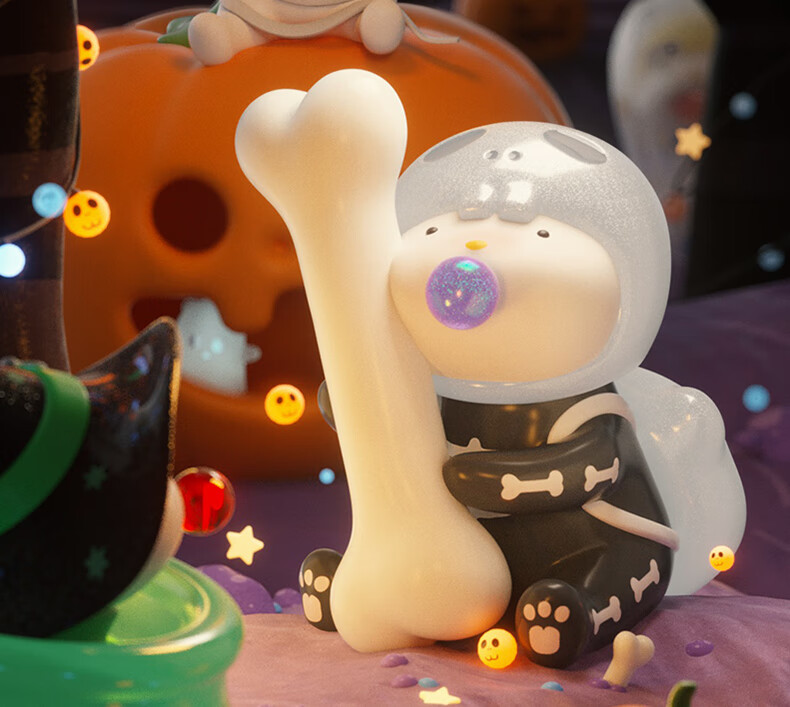 repolar吐泡泡怪可爱派对系列盲盒万圣节圣诞玩具潮玩公仔礼 小隐藏