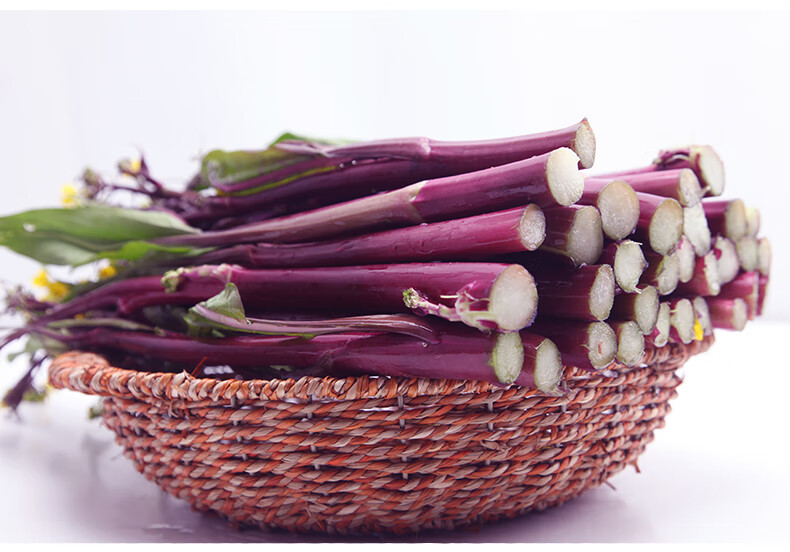 湖北武汉洪山红菜苔新鲜蔬菜菜农家自种菜心苔菜青菜5斤1500g