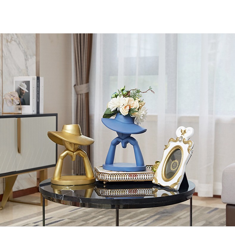 欧式艺术摆件现代室内创意工艺品房间电视柜摆设客厅家居软装饰品冬日