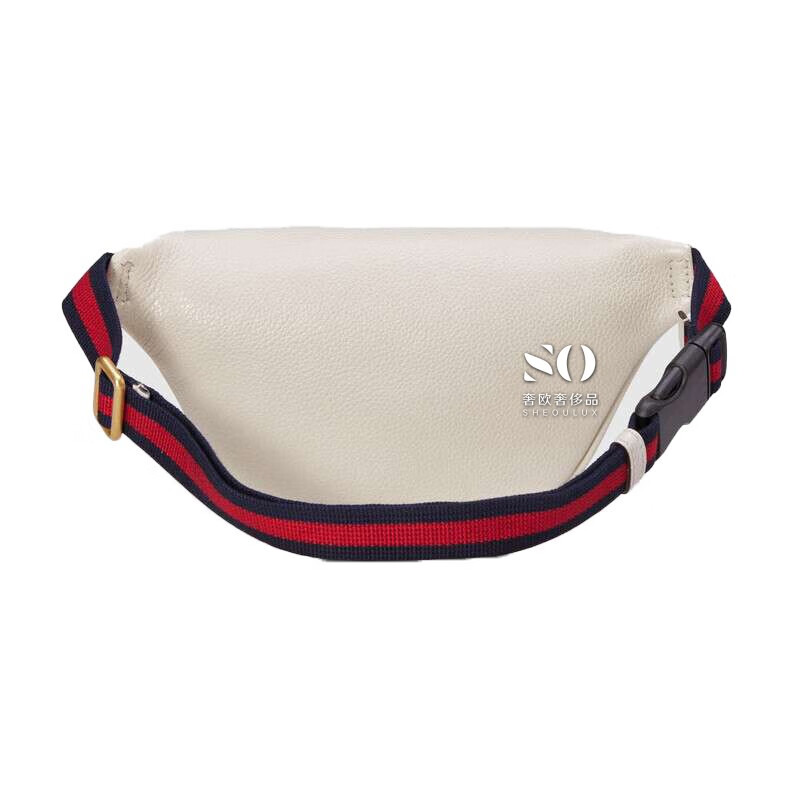 全新gucci古驰酷奇19新款黑色皮质男士女士通用胸包 腰包 0gcct 816