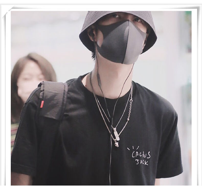 乐喵王一博滑板项链吊坠ins潮网红欧美嘻哈hiphop街头个性链子配饰男