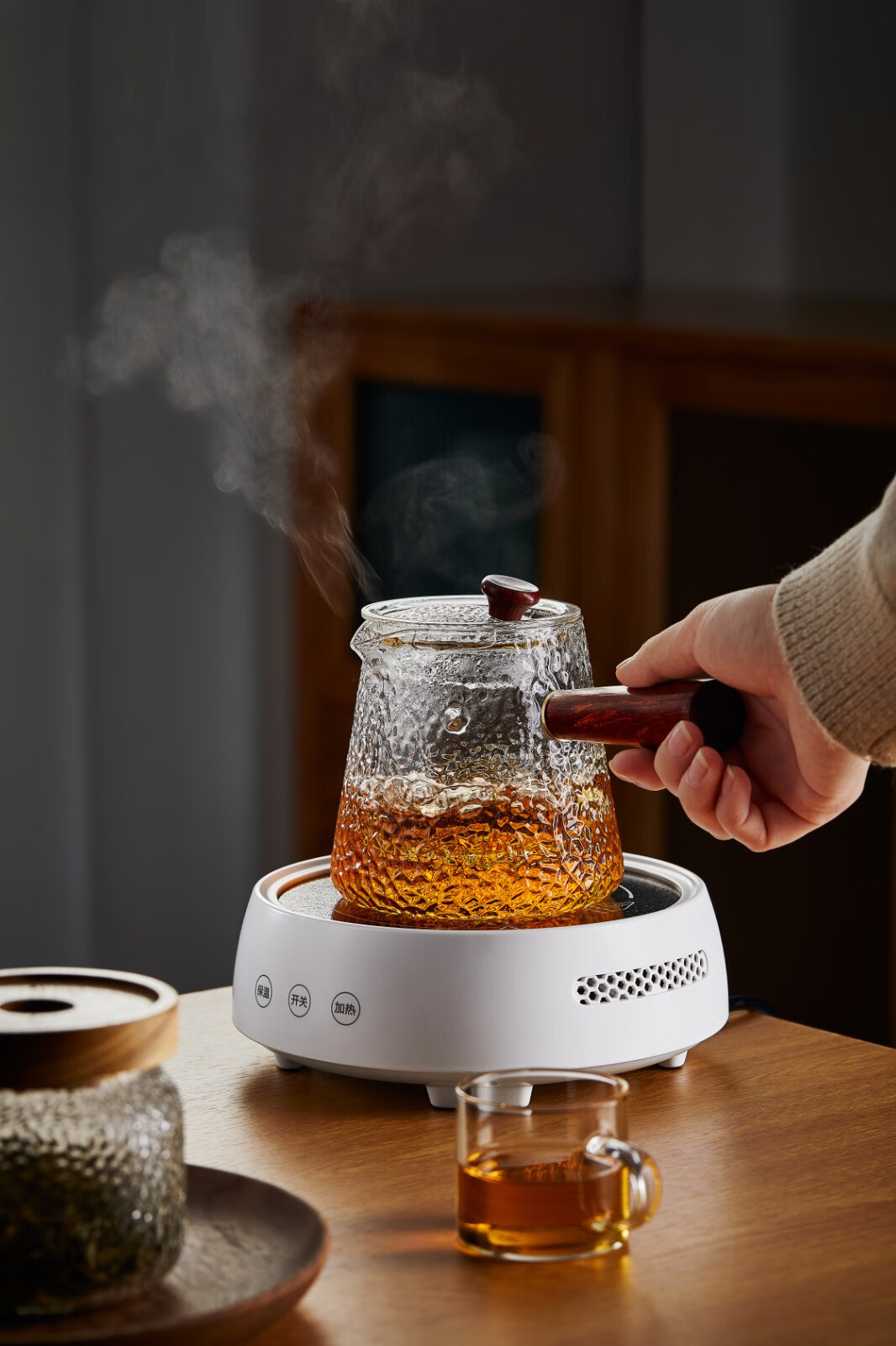 把壶加厚耐高温煮茶器可电陶炉烧水壶红绿茶普洱功夫茶具900ml沁香壶