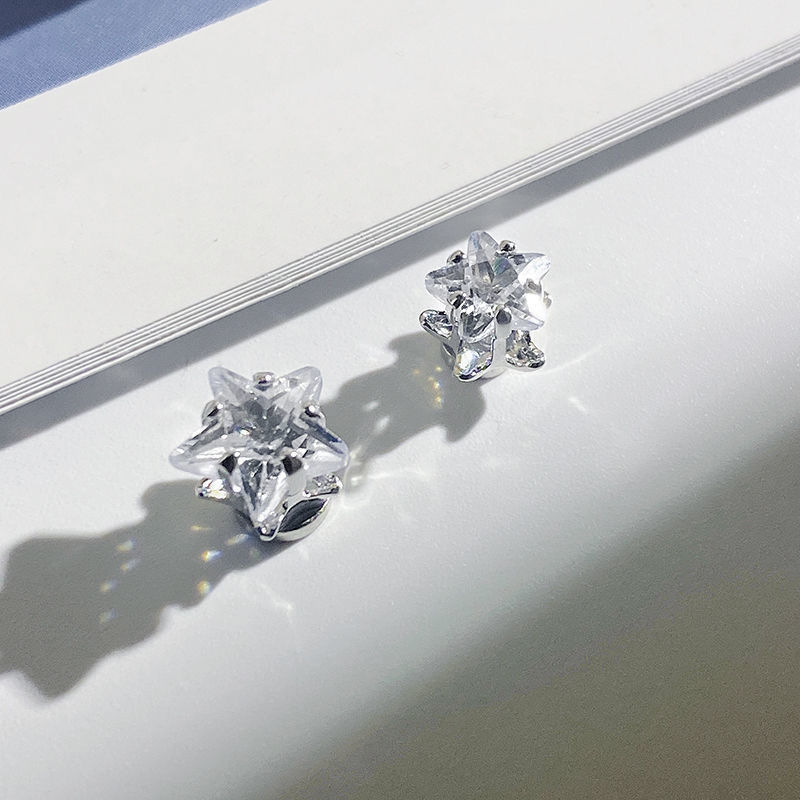 京选推荐新款五角星磁吸耳夹无耳洞耳钉吸铁石耳骨夹假耳环男女潮网红