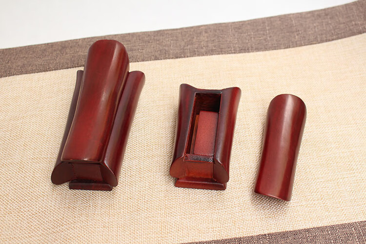 棺材摆件红木小棺材摆件实木楠木棺材实木雕刻手把件带印章特色工艺品