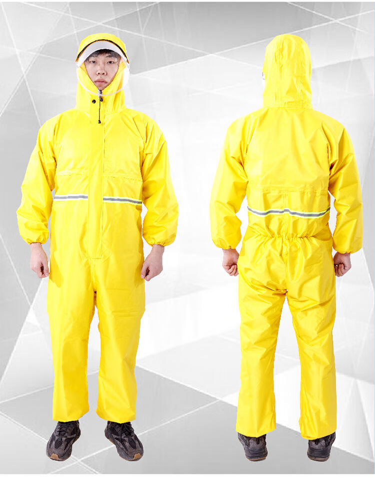 喷漆打磨雨衣连体雨衣全身防护加绒保暖防风防水款喜庆红s身高155160