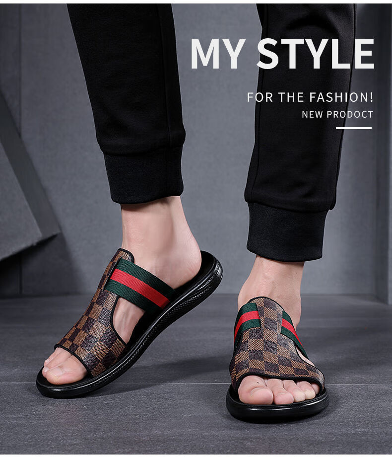 德穆兰旗舰店莆田纯原高品质拖鞋男2022新款潮流夏季男拖外穿防滑室外