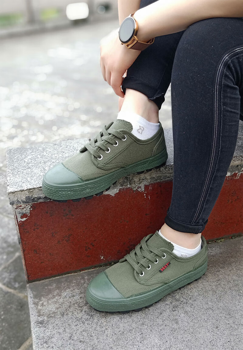 军绿色一双(标准皮鞋码) 36码-230公分 改良版解放鞋(时尚款)【图片