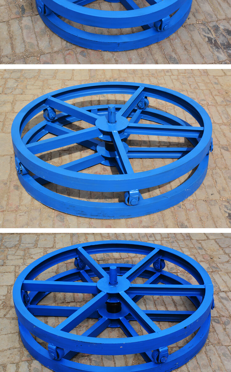 现货放线盘加强加厚卧式1米12米放线盘5吨钢绞线电缆放线盘铁板50cm