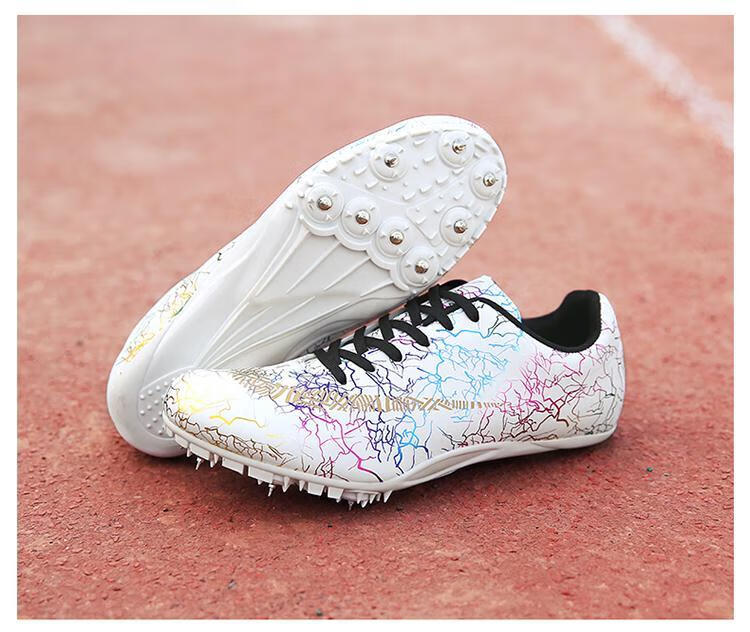 钉子鞋田径短跑男女跑步学生中考比赛运动训练考试中长跑钉鞋 258月色