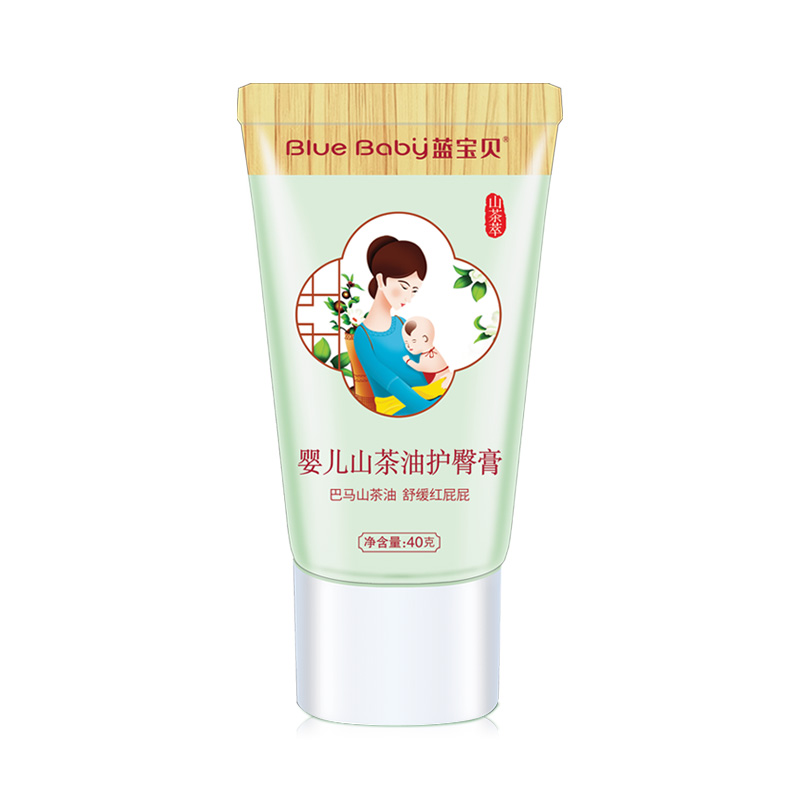 蓝宝贝婴儿山茶油护臀膏 40g/盒 新生儿护肤宝宝婴宝红屁屁【图片 价