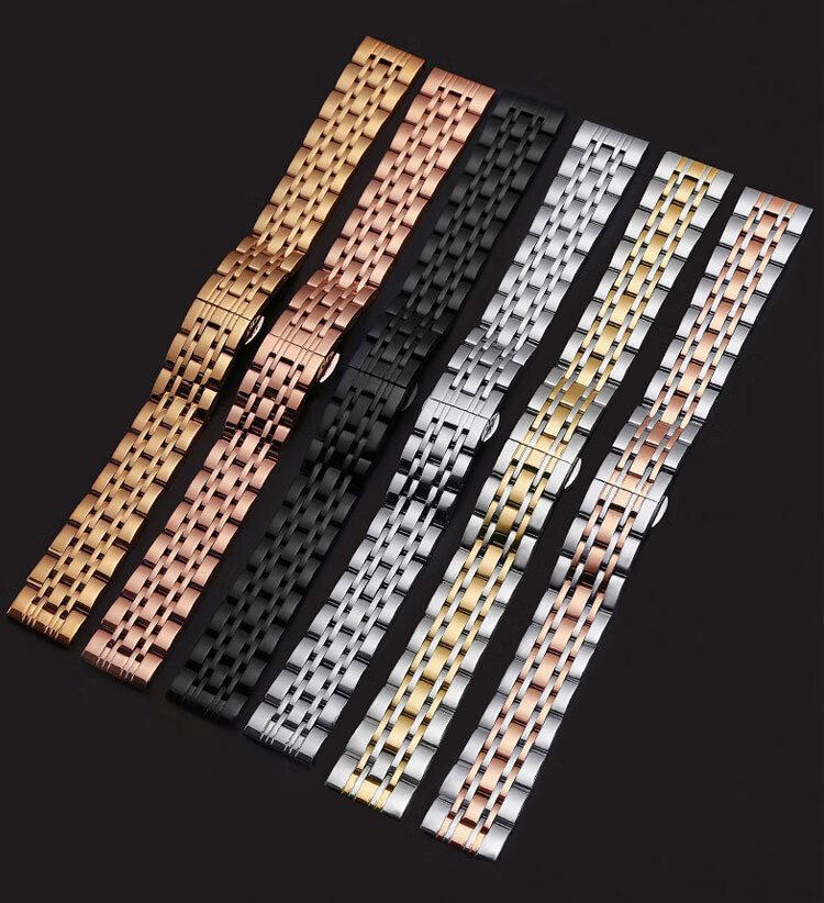 适用于阿玛尼手表表带原装钢带女满天星男精钢表链ar1952/80014/6007