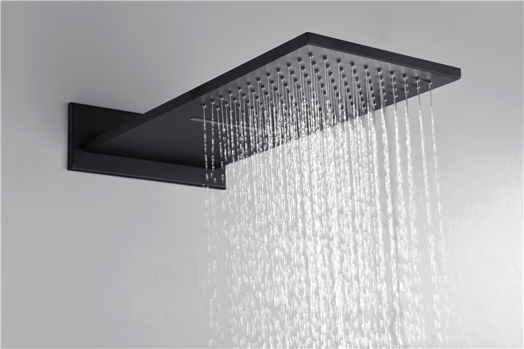 汉斯格雅飞雨瀑布恒温入墙式淋浴花洒套装隐藏式全铜龙头智能家用