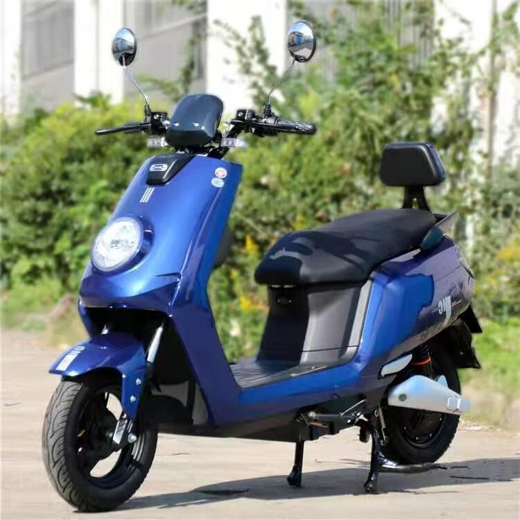 新款大牛电动车男女电瓶车成人电动车60v72v电动摩托车踏板车 英伦风 