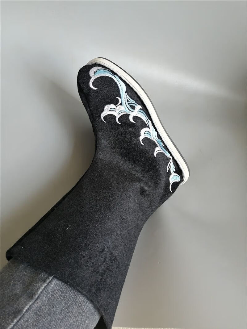 自由搭档汉服男鞋武侠靴子清朝宫廷男靴书生大臣汉鞋