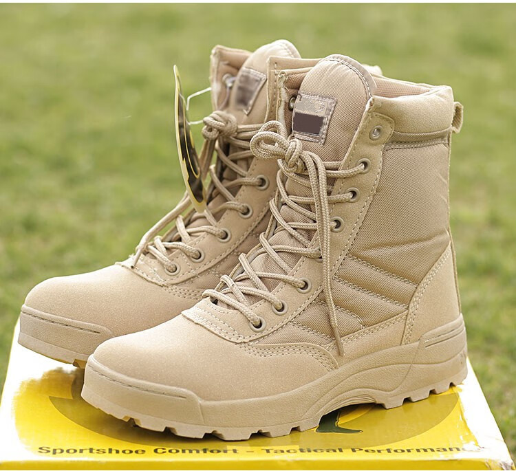 防寒靴冬季军训加绒战术靴轻便防寒超轻作战靴子春秋登山鞋加绒棉靴女