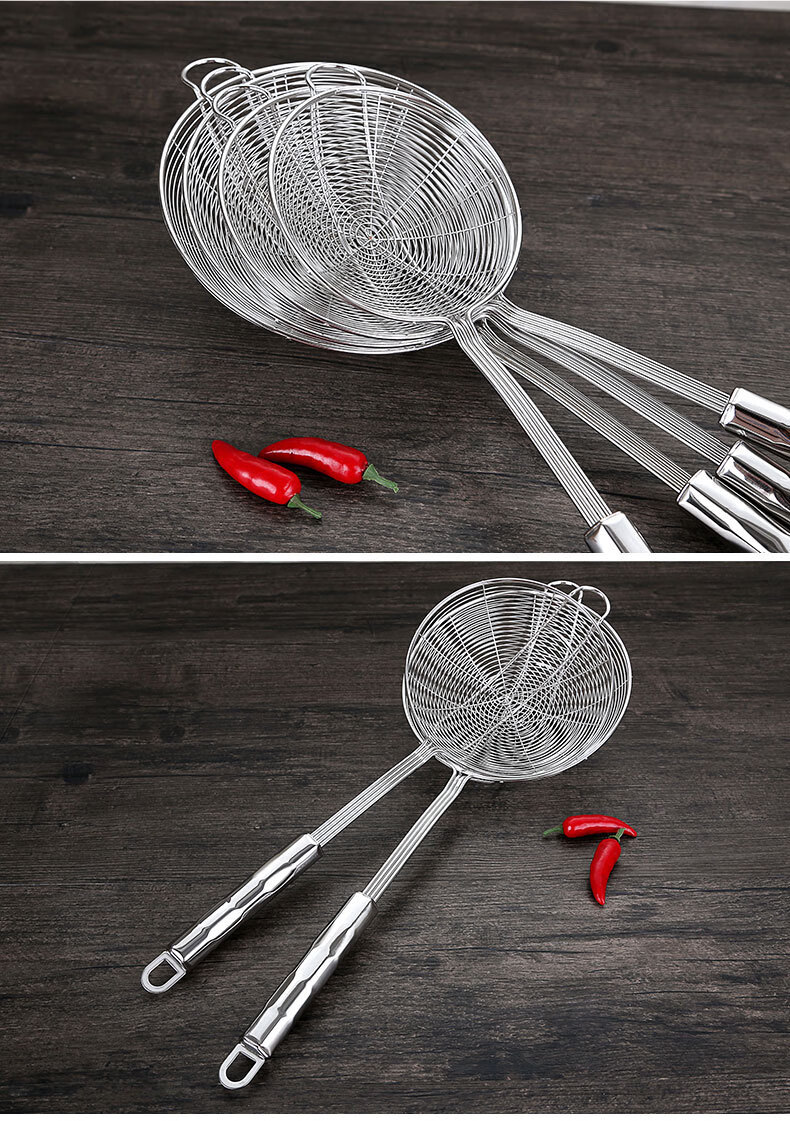 厨房配件 厨房diy/小工具 旗丰(qf) 旗丰火锅汤勺麻辣烫漏勺不锈钢大