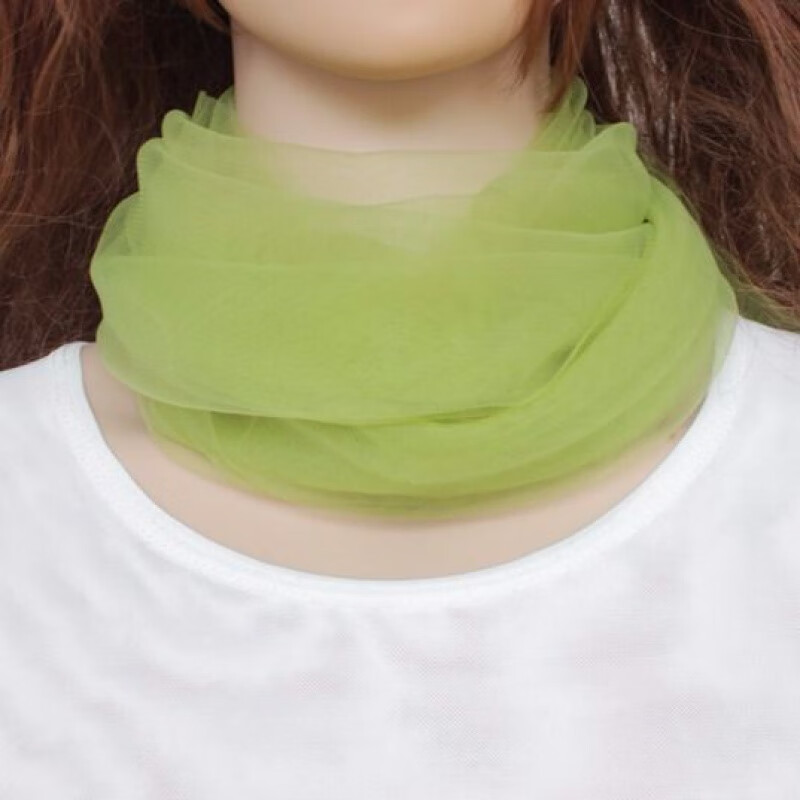 法波琪防晒丝巾护脖子套头保暖秋冬季围脖女护颈椎脖套丝巾围巾 黑色