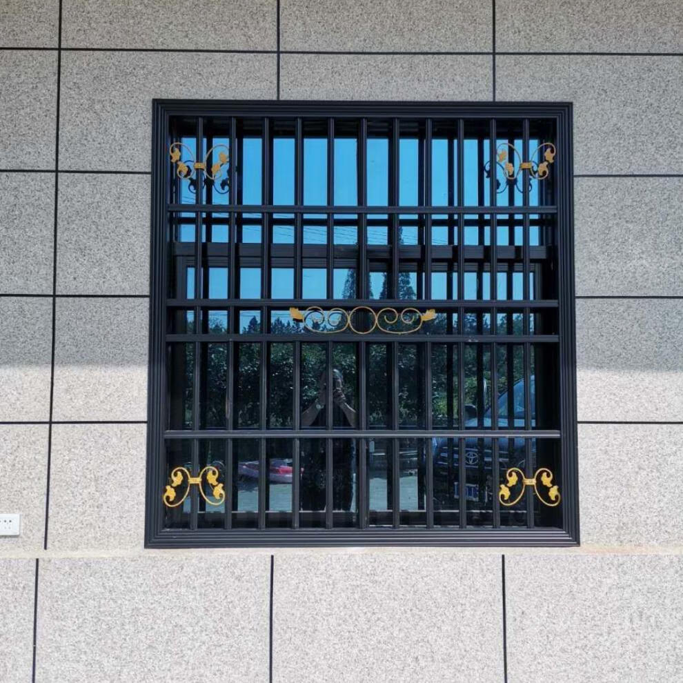 窗户防护栏防护网铝合金包边别墅飘窗防盗窗网防盗网 样窗 料头