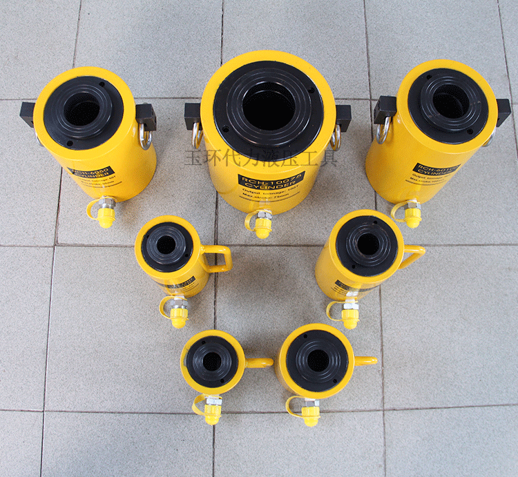 适用于中空液压千斤顶rch20t30t60t100吨电动分体式空心油缸分离式油